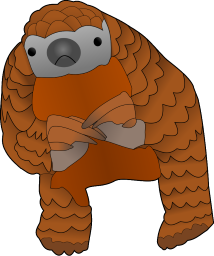 Logo of a pangolin